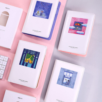 

Deli deli a few meters series leather loose-leaf hand book A6 creative hand-painted this schedule plan book SZ607