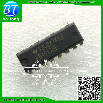

200PCS CD4017BE DIP-16 CD4017 DIP free shipping