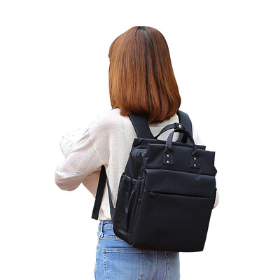 

Xiao Yang YANG Mummy bag multi-function large capacity mother bag shoulder bag out back milk bag multi-pocket fashion bag Y5035 black