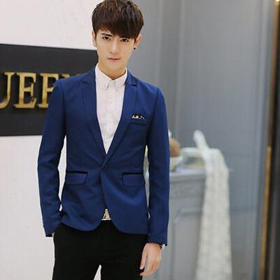 

Mens Fashion Blazer Casual Suit Slim Fit Jacket Wedding Dress