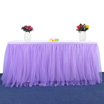 

Tutu Tulle Table Юбка Ткань для вечеринки свадебное домашнее украшение