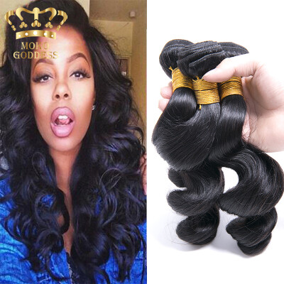 

Malaysian Virgin Hair Loose Wave 4 Bundles Natural Color Unpprocessed 100 Human Hair Weave Mokogoddess Hair Malaysian Loose Wave