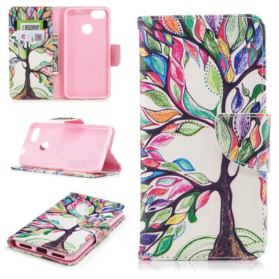 

BEFOSPEY Painting PU LeatherSoft TPU Card Slot Stand Wallet Case For Huawei P9 lite mini50" Y6 Pro2017