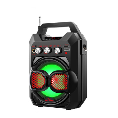 

Modern TR-K88 high power outdoor square dance audio wireless portable Bluetooth speaker subwoofer mini portable trolley speaker card radio supermarket collection reminder red