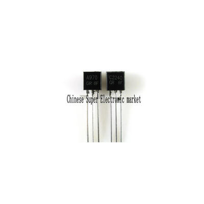 

100PCS 2SA970 2SC2240 (50PCS* A970 +50PCS* C2240 ) TO-92 Bipolar Transistors - BJT NPN