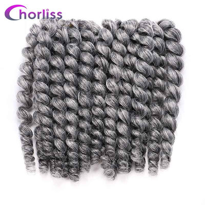 

Chorliss 8 40g Jumpy Wand Curl Twist Crochet Braid Jamaican Bounce Synthetic Braiding Hair High Temperature Fiber TBrown Color