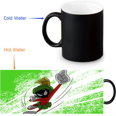 

Marvin The Martian Morphing Mug Color Change Tea Cup Magic Milk Coffee Mug