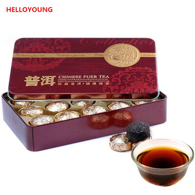 

Promition China Mini Tuocha Yunnan Slimming Puer Tea Puerh health tea tin packaging Black Tea Flavor Puer Tea