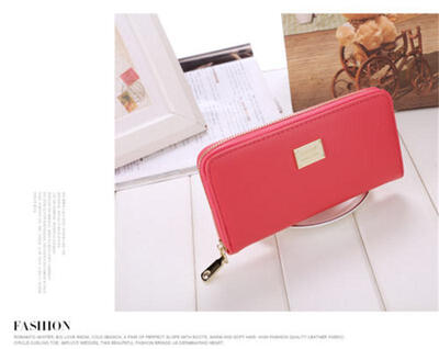 

Women PU Leather Wallet Lady Card Coin Holder Long Purse Clutch Zipper Bag