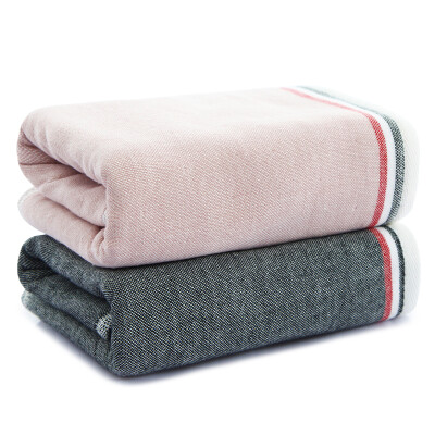 

Sanli cotton good life towel 2 strips AB version 34×35cm soft&comfortable absorbent handkerchief towel 58g strip gray pink