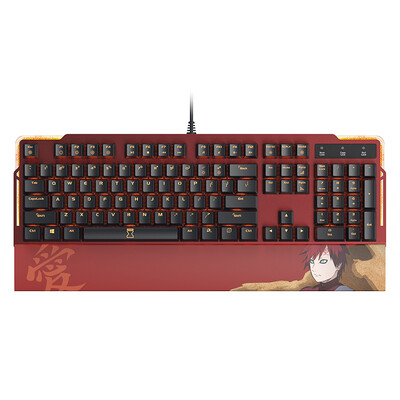 

Dareu dareu EK815 104key monochrome optical mechanical keyboard Naruto custom version of my love Luo series green axis Jedi survival to eat chicken weapon
