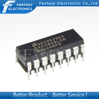 

5PCS DAC0808LCN DIP16 DAC0808 DIP new and original IC free shipping
