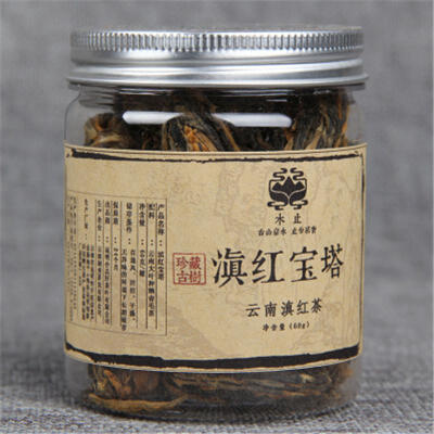 

C-HC051 60g Yunnan Handmade Dianhong Black Tea, Small pagoda Puer Tea,canned chinese Handmade black tea