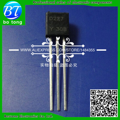 

Free shipping KSD227 2SD227 D227 NPN Transistor TO-92 300mA 25V 0.3A Triode Transistor Low Power Transistor 50 pcs/bag