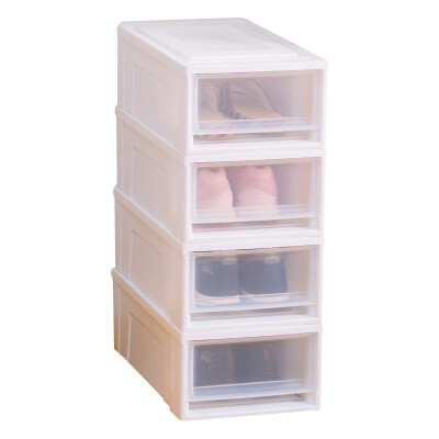 

Alice IRIS closed container green plastic storage drawer storage box BC370 transparent white 26437159cm 4 Pack