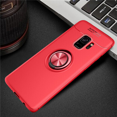 

Samsung Galaxy S9S9 Plus Luxury Metal Ring Magnetic Bracket Shockproof Cooling TPU Phone Case