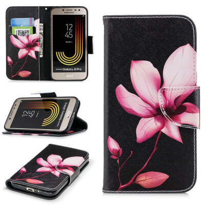 

BEFOSPEY Painting PU LeatherSoft TPU Card Slot Stand Wallet Case For Samsung Galaxy J2 Pro2018 J2201850