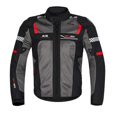 

MOTOBOY motorcycle Jersey mesh breathable shatter-resistant belt protector fashion men&women jacket pull suit racing suit J01 black 3XL
