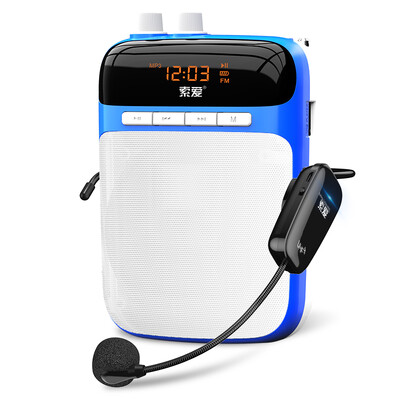 

Sony Ericsson S-708 UHF Wireless Amplifier Мощный пчелиный пчелиный громкоговоритель Обучение Специальная карта учителя Руководство Портативный цифровой плеер Moonlight Blue