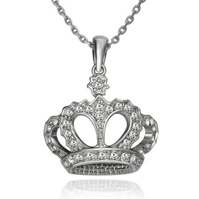 

Yoursfs® 18K White Gold Plated Queen Crown Statement Necklace Использование австрийских ювелирных украшений из кристаллов