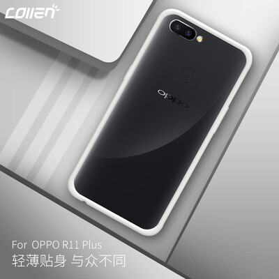 

Collen OPPO R11 Plus Мобильная оболочка / Защитная крышка OPPO R11 Plus Защитная оболочка Мобильный телефон All-inclusive Drop Crystal White