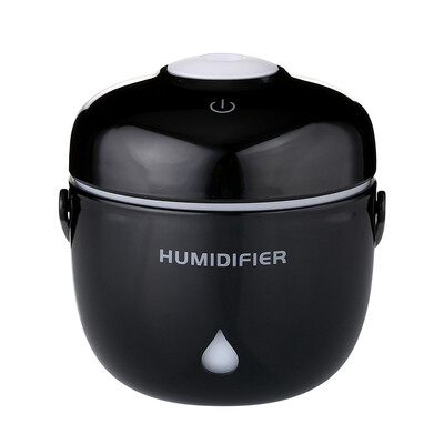 

TOMNEW 230ML Mini Cool Mist Humidifiers Creative USB Ultrasonic Portable Handle Aromatherapy Diffuser with LED light for Home