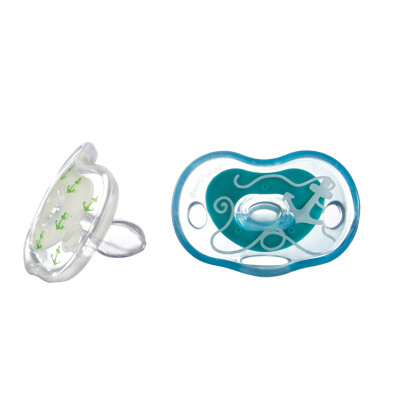 

BornFree pacifier neutral 2 Pack for 0-6 months baby baby silicone pacifier pacifier newborn comfort pacifier