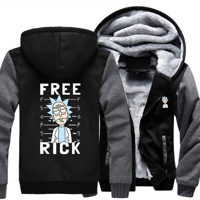 

2018 New USA SIZE Men Winter Autumn Hoodies FREE RICK PEACE AMONG WORLDS Green tongue pattern Fleece Coat Baseball Uniform Sport
