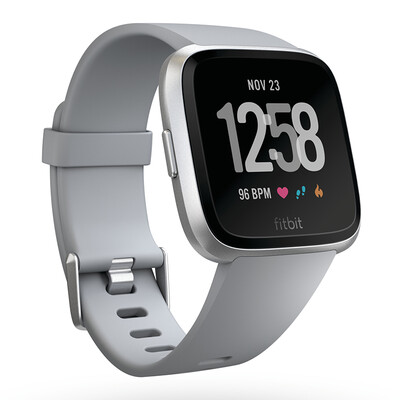 

Fitbit Versa Sports Smart Watch NFC Fitness Водонепроницаемый Bluetooth-вызов Автоматическая тренировка Recognition Music Store Caller SMS WeChat Alert Silver