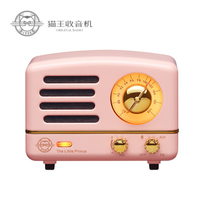 

MAO KING Маленький принт OTR Мобильный портативный Bluetooth-динамик Радио Mini Stereo Pink