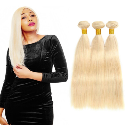 

Brazilian Hair Bundles Straight Pure Color 613 Blonde Human Hair Extension 3pclot Remy Hair Weave Free Shipping