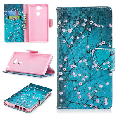 

BEFOSPEY Painting PU LeatherSoft TPU Card Slot Stand Wallet Case For Sony Xperia L255"2018