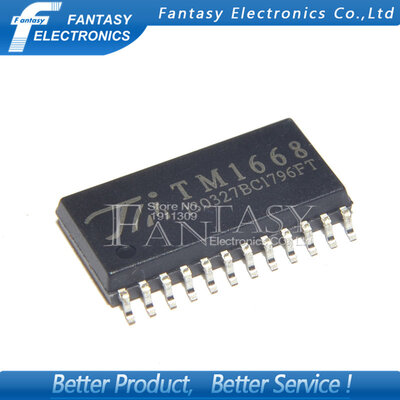 

50PCS TM1668 SOP24 1668 SOP SMD new and original IC free shipping