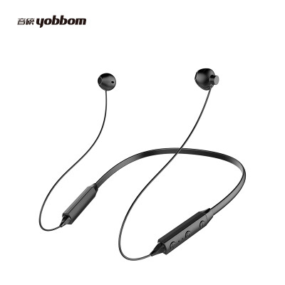 

YOBBOM Wireless Bluetooth Headset IX Neck-mounted Noise Reduction In-Ear Sports Magnetic Phone Call Music Headphones Black