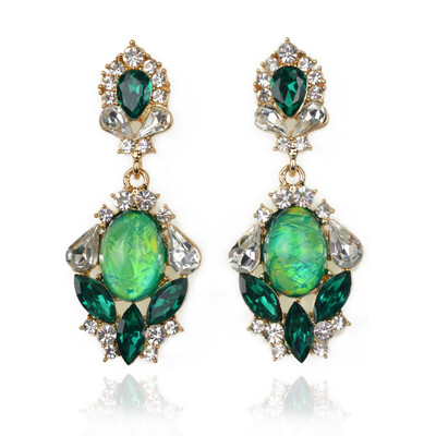 

2018 new design luxury vintage drop dangle earring big jewelry for women e847