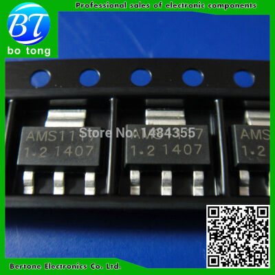 

Free Shipping 100PCS/LOT Original AMS1117-1.2V AMS1117-1.2 AMS1117 LM1117 1117 Voltage Regulator We only provide good quality