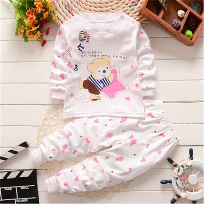 

2016 cotton children sleeping suits autumn pajamas kids Fashion newst homewear baby pajamas pajamas home wear clothes