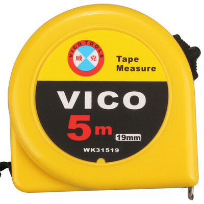 

Wick Wico WK31519 5 m steel tape measure household steel ruler tape ruler box ruler automatic telescopic ruler woodworking measurement tool 519mm