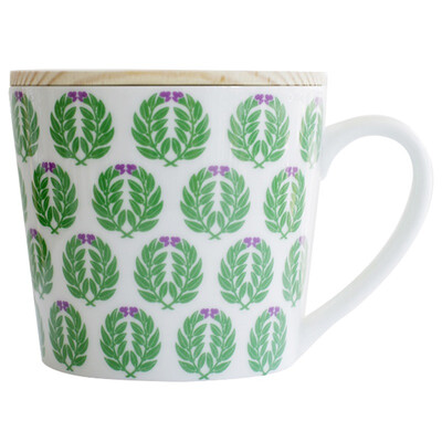 

250ml white porcelain hearty garden series olive branch a cup of a cover