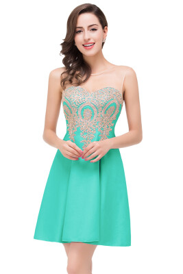 

Appliqued Short Homecoming Party Dress Pageant Evening Gown Prom Cocktail Bridesmaid Dresses