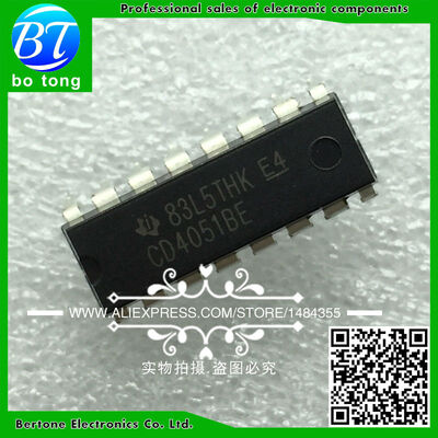 

50PCS CD4051BE DIP16 CD4051 DIP new and original IC free shipping