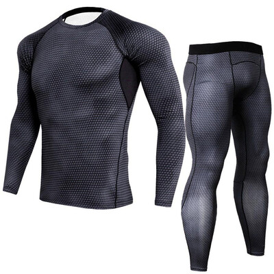 

Quick dry suit Man Fitness clothes Ventilation Quick drying Run motion Long sleeved tights