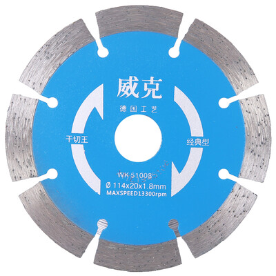 

Wick Wico WK-51008 Diamond Circular Saw Blade Cutting Tile Condensed Granite Marble Material Marble Stone Power Tool Attachment 114 Dry Slice