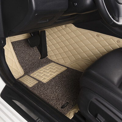 

O beautiful AYM all surrounded by wire ring car mat Audi A3 dedicated warm rice color