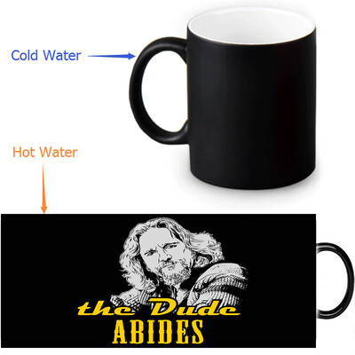 

The Big Lebowski 350ml/12oz Heat Reveal Mug Color Change Coffee Cup Sensitive Morphing Mugs Magic Mug Milk Tea Cups