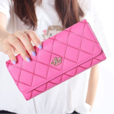 

Fashion Women Lady PU Leather Clutch Wallet Long Card Holder Purse Handbag