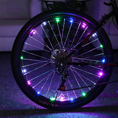 

Велосипед Велоспорт 20 светодиодов Цветной прохладный безопасности Spoke Wheel Light Велосипед аксессуары