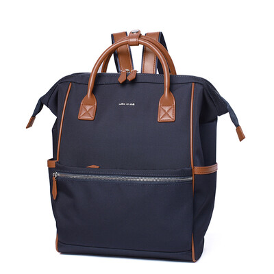 

Sail Nature Let it be Womens Backpack Canvas Bags Couples Books Nylon Oxford Cloth Tote Simple Travel Backpack 1604B08B33-T Black