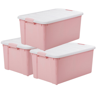 

Alice IRIS storage box storage box storage box CSB50L white powder 3 Pack