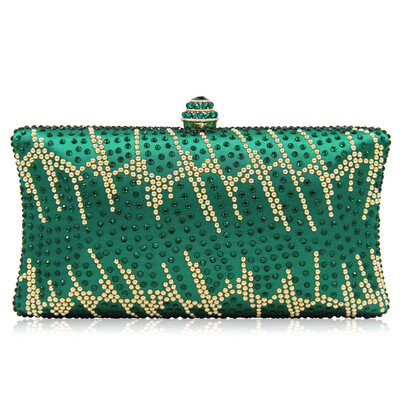 

Milisente New Diamond Women Clutches Ladies Evening Bags Girl Party Wedding Purse Noble Royal Blue Clutch Bag With Chain